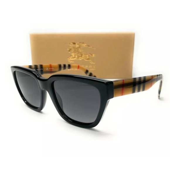 Burberry Women's Black Grey Gradient Sunglasses! - Picture 1 of 4